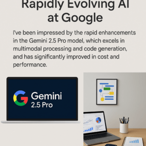Gemini 2.5 Pro를 사용하는 데스크탑 환경과 google AI 워크스페이스