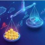 구글 Vertex AI 요금 효율성을 보여주는 미래형 저울 일러스트. 한쪽에는 무거운 비용 폭탄이, 다른 쪽에는 스마트한 제미나이 AI 칩이 균형을 잡고 있다.