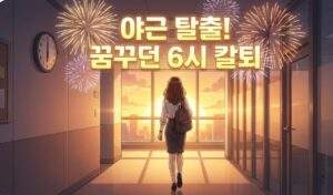 꿈에 그리던 오후 6시 칼퇴의 순간