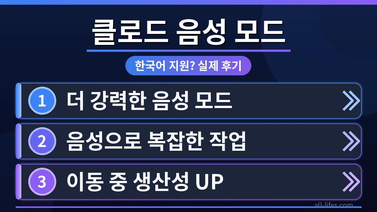 클로드 AI 음성 모드 한국어 지원 여부를 확인하는 사용자가 스마트폰으로 대화하는 모습. 실제 사용 후기를 통해 무료 사용 가능 여부와 활용 단계를 보여줍니다.