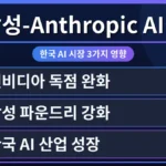 삼성과 Anthropic의 AI 칩 개발 협력으로 엔비디아 독점에 도전하는 모습. 한국 AI 반도체 시장에 미칠 긍정적 변화를 상징하는 이미지.