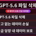 GPT-5.6 로고와 삭제된 파일 아이콘이 겹쳐진 이미지, 데이터 유실 경고 메시지가 뜨는 화면. OpenAI GPT-5.6 파일 삭제 버그로 인한 심각한 데이터 손실 위험을 시각적으로 표현.