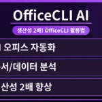 OfficeCLI를 활용하여 개발자 생산성을 2배 높이는 오피스 자동화 솔루션의 핵심 기능을 시각적으로 보여주는 이미지입니다. 특히 OfficeCLI 무료 사용 한도 제한 실제 확인 방법을 강조하여 사용자들이 궁금해하는 정보를 명확히 전달합니다.