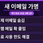 브레이브 브라우저의 새로운 이메일 가명 기능이 개인정보를 3배 높이는 모습을 시각적으로 보여주는 이미지. 사용자의 실제 이메일 주소를 보호하며 스팸을 차단하는 브레이브 이메일 가명 무료 사용 한도 초과 해결 방법을 암시하는 설정 화면.