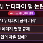 AI 누디파이 앱 금지 논란 관련 법정에서 판결문을 읽는 모습. AI 딥페이크 처벌 비용과 한국 법적 기준을 시사하는 중요한 순간.